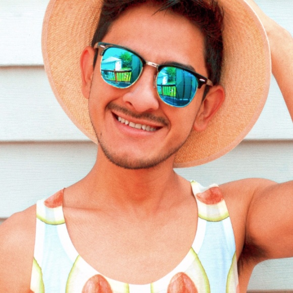 🔥ON SALE🔥Semi Rimless Clubmaster Sunglasses ⚡️😎 - Picture 4 of 8